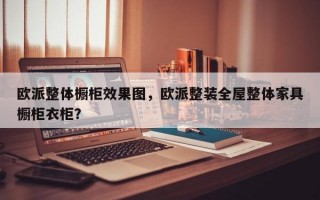 欧派整体橱柜效果图，欧派整装全屋整体家具橱柜衣柜？